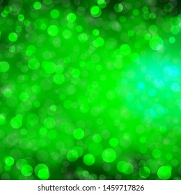 Light Green vector template with circles. Abstract decorative design in gradient style with bubbles. Pattern for wallpapers, curtains.