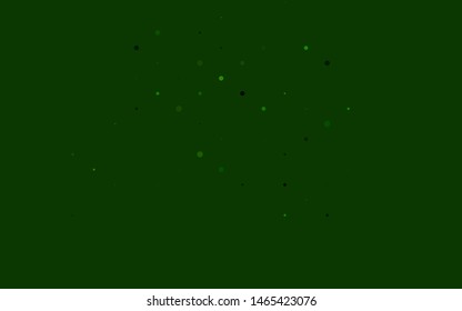 Light Green vector template with circles. Beautiful colored illustration with blurred circles in nature style. Template for your brand book.