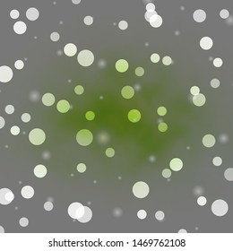 Light Green vector template with circles, stars. Abstract illustration with colorful spots, stars. Pattern for wallpapers, curtains.
