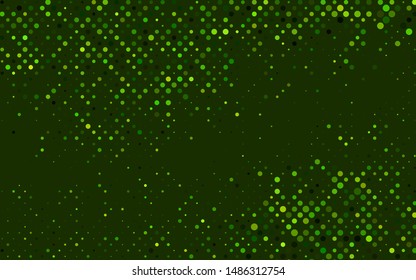 Light Green vector template with circles. Beautiful colored illustration with blurred circles in nature style. Design for posters, banners.