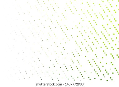 Light Green vector template with circles. Abstract illustration with colored bubbles in nature style. Pattern for ads, leaflets.