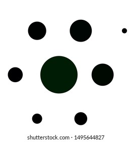 Light Green vector template with circles. Illustration with set of shining colorful abstract spheres. Pattern for booklets, leaflets.