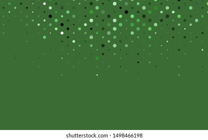 Light Green vector template with circles. Blurred decorative design in abstract style with bubbles. Design for posters, banners.