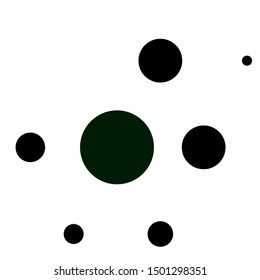 Light Green vector template with circles. Illustration with set of shining colorful abstract spheres. Pattern for booklets, leaflets.
