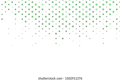 Light Green vector template with circles. Blurred decorative design in abstract style with bubbles. Design for posters, banners.