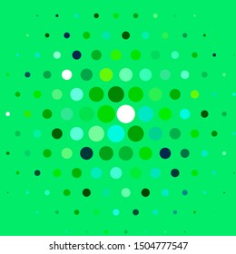 Light Green vector template with circles. Abstract illustration with colorful spots in nature style. Design for your commercials.