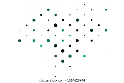 Light Green vector template with circles. Illustration with set of shining colorful abstract circles. Pattern for ads, booklets.