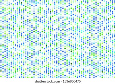 Light Green vector template with circles. Blurred decorative design in abstract style with bubbles. New template for your brand book.