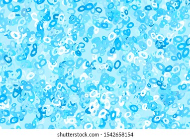 Light Green vector template with circles. Beautiful colored illustration with blurred circles in nature style. Completely new template for your brand book.