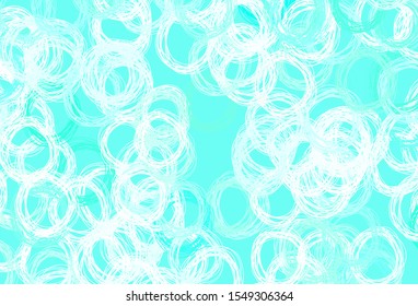 Light Green vector template with circles. Blurred decorative design in abstract style with bubbles. Design for your business advert.