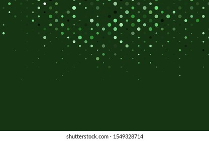 Light Green vector template with circles. Blurred decorative design in abstract style with bubbles. Design for posters, banners.