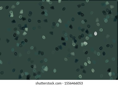 Light Green vector template with circles. Illustration with set of shining colorful abstract circles. Pattern for ads, leaflets.