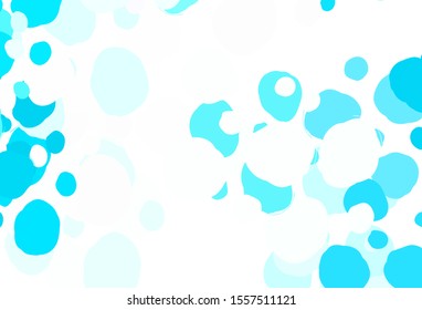 Light Green vector template with circles. Modern abstract illustration with colorful water drops. Pattern for ads, leaflets.