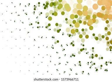 Light Green vector template with circles. Blurred decorative design in abstract style with bubbles. Pattern for textures of wallpapers.