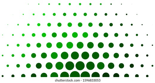Light Green vector template with circles. Modern abstract illustration with colorful circle shapes. New template for a brand book.