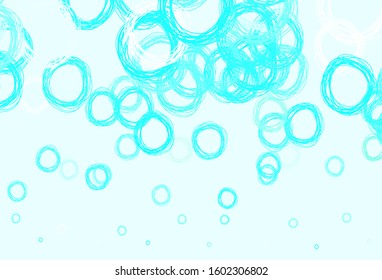 Light Green vector template with circles. Abstract illustration with colored bubbles in nature style. Pattern for ads, leaflets.