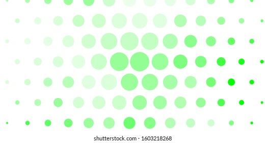 Light Green vector template with circles. Modern abstract illustration with colorful circle shapes. New template for a brand book.