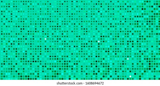 Light Green vector template with circles. Colorful illustration with gradient dots in nature style. New template for a brand book.