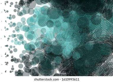 Light Green vector template with circles. Blurred bubbles on abstract background with colorful gradient. Pattern for futuristic ad, booklets.
