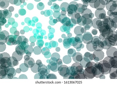 Light Green vector template with circles. Abstract illustration with colored bubbles in nature style. New template for your brand book.