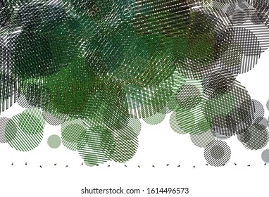 Light Green vector template with circles. Beautiful colored illustration with blurred circles in nature style. New template for your brand book.