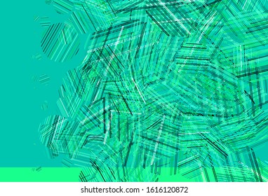 Light Green vector template with circles. Glitter abstract illustration with blurred drops of rain. Pattern for beautiful websites.