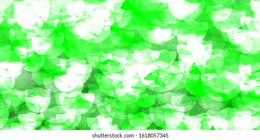Light Green vector template with circles. Modern abstract illustration with colorful circle shapes. Pattern for websites.