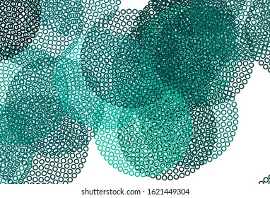 Light Green vector template with circles. Beautiful colored illustration with blurred circles in nature style. Pattern for ads, leaflets.