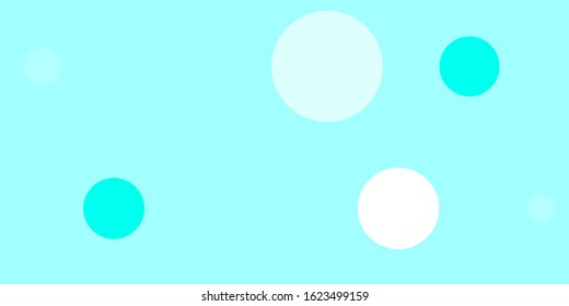 Light Green vector template with circles. Modern abstract illustration with colorful circle shapes. New template for a brand book.