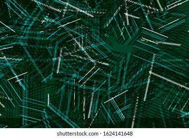 Light Green vector template with circles. Abstract illustration with colored bubbles in nature style. Pattern for textures of wallpapers.