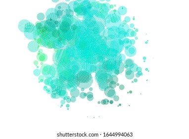 Light Green vector template with circles. Beautiful colored illustration with blurred circles in nature style. Pattern for textures of wallpapers.