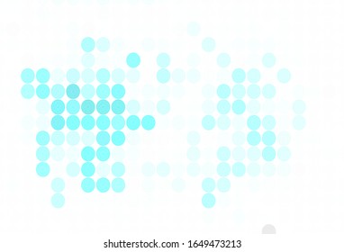 Light Green vector template with circles. Beautiful colored illustration with blurred circles in nature style. Pattern for ads, leaflets.