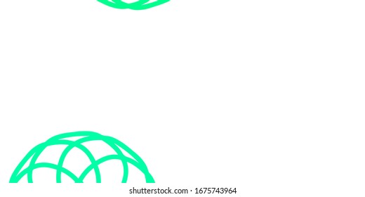 Light Green vector template with circles. Illustration with set of shining colorful abstract spheres. New template for a brand book.