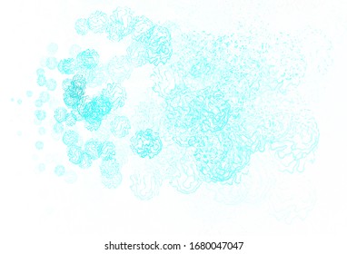 Light Green vector template with circles, lines. Illustration with set of shining colorful abstract circles, lines. Pattern for ads, leaflets.