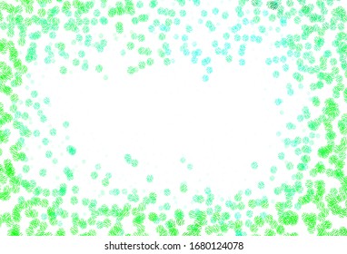 Light Green vector template with circles, lines. Illustration with colorful circles, lines in abstract style. New template for your brand book.