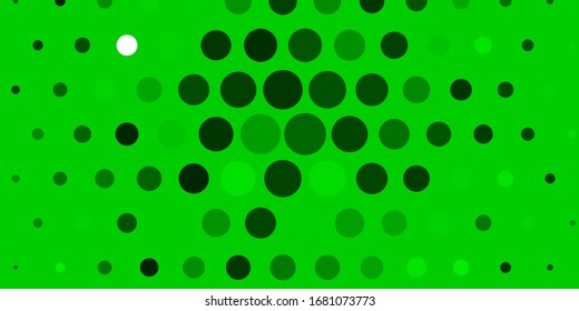 Light Green vector template with circles. Modern abstract illustration with colorful circle shapes. Pattern for websites.
