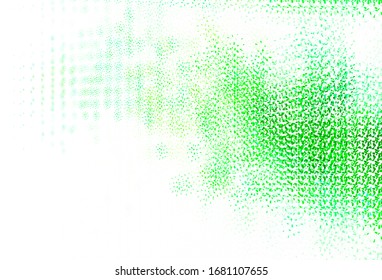 Light Green vector template with circles. Blurred decorative design in abstract style with bubbles. Pattern for textures of wallpapers.
