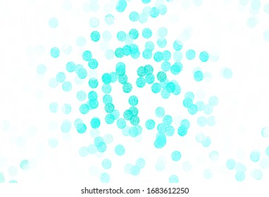 Light Green vector template with circles. Abstract illustration with colored bubbles in nature style. Design for your business advert.