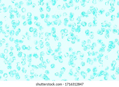 Light Green vector template with circles. Abstract illustration with colored bubbles in nature style. Design for your business advert.