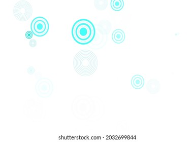 Light Green vector template with circles. Blurred bubbles on abstract background with colorful gradient. New template for your brand book.