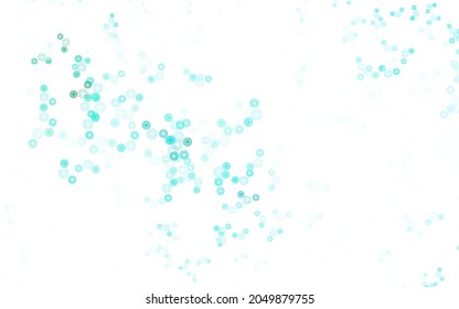 Light Green vector template with circles. Illustration with set of shining colorful abstract circles. Design for your business advert.