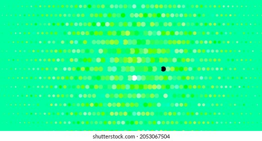 Light Green vector template with circles. Glitter abstract illustration with colorful drops. Pattern for business ads.
