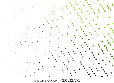 Light Green vector template with circles. Blurred bubbles on abstract background with colorful gradient. Design for business adverts.