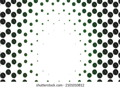 Light green vector template with circles. Illustration with set of shining colorful abstract circles. Completely new template for your brand book.