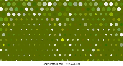 Light green vector template with circles. Abstract decorative design in gradient style with bubbles. Pattern for wallpapers, curtains.
