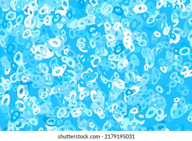 Light Green vector template with circles. Modern abstract illustration with colorful water drops. Pattern of water, rain drops.