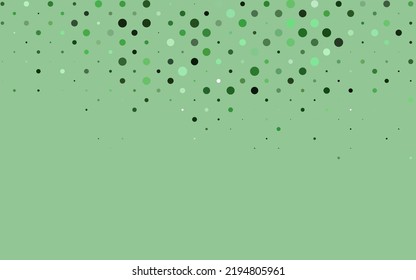 Light Green vector template with circles. Blurred bubbles on abstract background with colorful gradient. Design for business adverts.