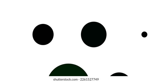 Light Green vector template with circles. Abstract decorative design in gradient style with bubbles. Pattern for websites.