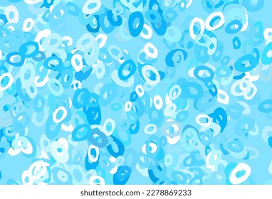 Light Green vector template with circles. Blurred decorative design in abstract style with bubbles. Design for posters, banners.