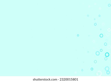 Light Green vector template with circles. Abstract illustration with colored bubbles in nature style. Design for your business advert.
